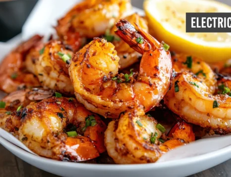 GIN LIME BUTTER BASTED KING PRAWNS Electric