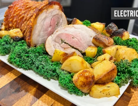Pork (Porchetta) on the Rotisserie Electric BBQ
